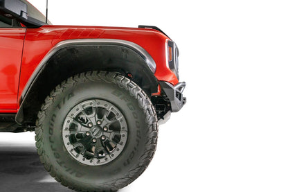 Fab Fours Vengeance front bumper on a Ford Bronco & Bronco Raptor, side view
