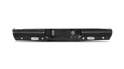 Fab Fours Black Steel rear bumper on a Chevrolet Silverado 2500HD–3500HD & GMC Sierra 2500HD–3500HD