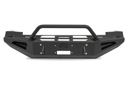 Fab Fours Red Steel front bumper on a Chevrolet Silverado 2500HD–3500HD