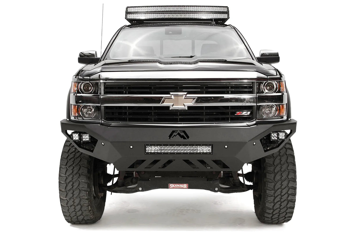Fab Fours Vengeance front bumper on a Chevrolet Silverado 2500HD–3500HD
