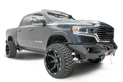 Lifted Ram 1500 with Fab Fours Matrix front bumper, front three-quarter view
