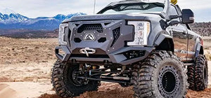 Fab Fours Daylighter custom build with light bar in the desert