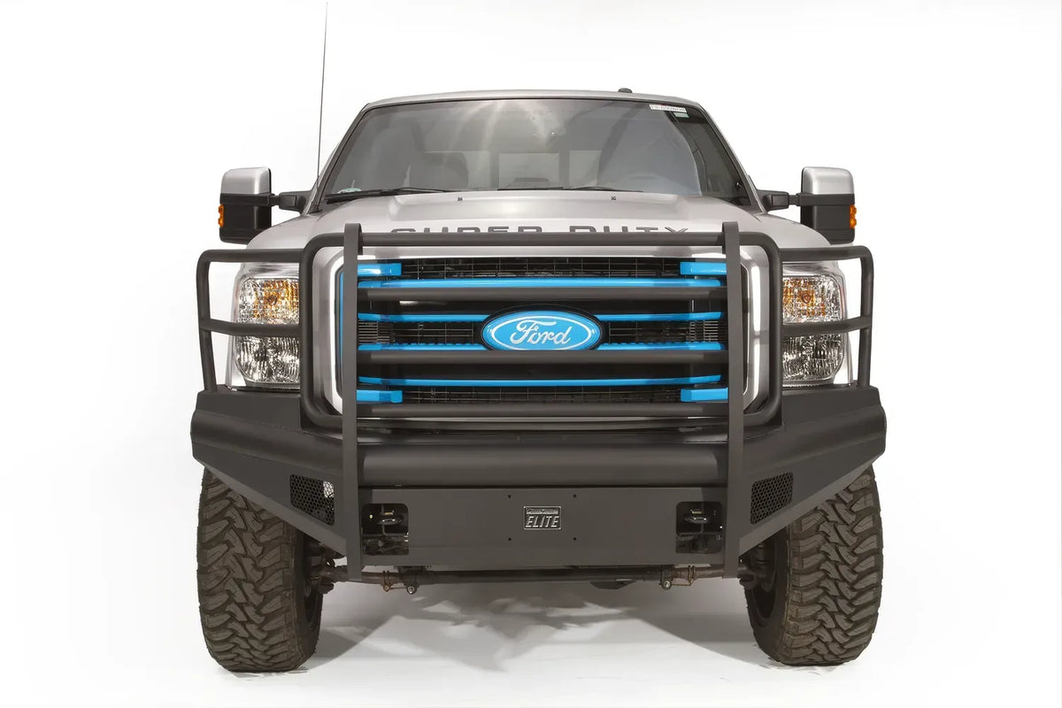 Ford Super Duty Front ELITE Ranch Bumper w/ Full Guard w/ Tow Hooks