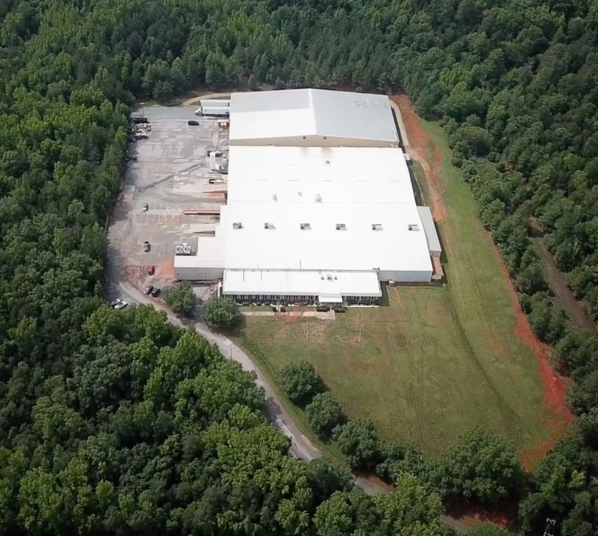Fab Fours facility, aerial top view