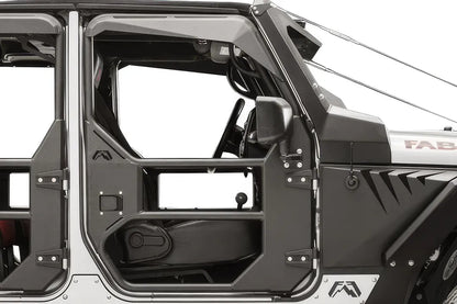 Fab Fours full tube door on a Jeep Wrangler JK, front
