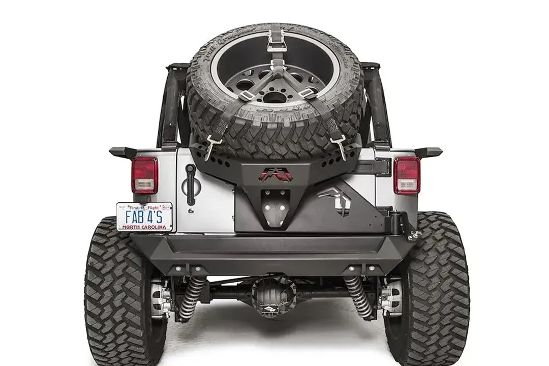 Fab Fours third brake light mount on a Jeep Wrangler JK, rear view