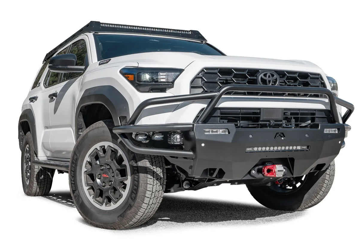 Fab Fours Hybrid front bumper on a Toyota 4Runner, passenger side view
