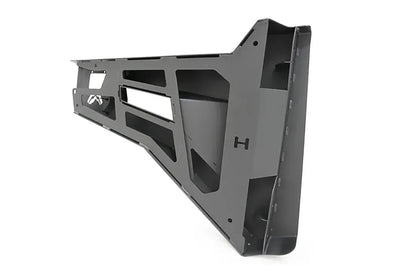 Fab Fours Toyota Tacoma rear trail door, inner side, showing the internal bracing, cut-outs and hinge flange