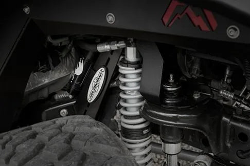 Fab Fours Mall Assault front suspension coilover and shock detail