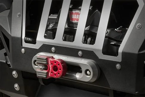 Fab Fours Mall Assault front grille and winch hook detail