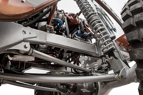 Kymera front suspension, driveshaft, and chassis fabrication detail