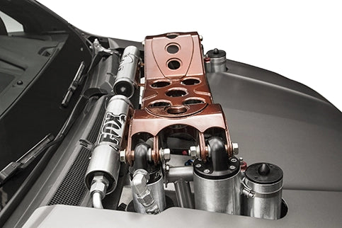 Kymera Cummins engine valve cover and turbo detail close-up