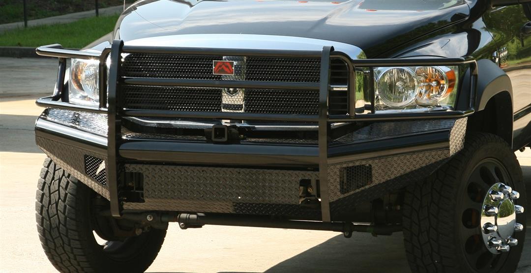 2006 Dodge Ram 2500 Ranch Hand Bumpers 2006-2009 Dodge HD Front Ranch Bumper w/ Full Guard (2500 - 5500) w