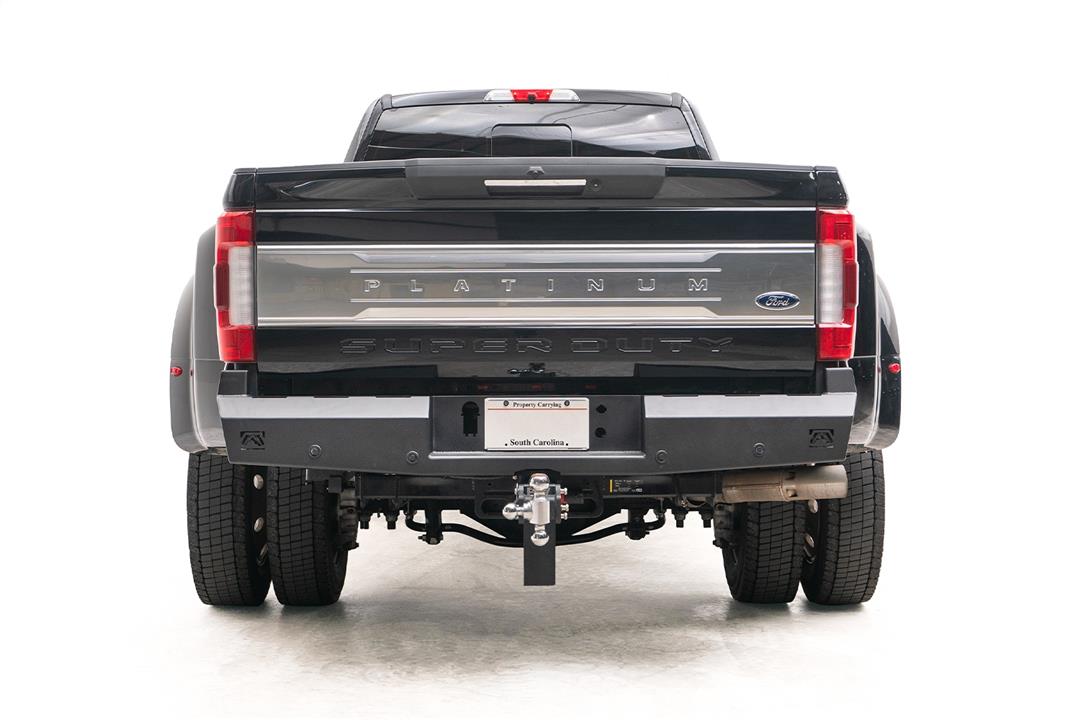 2017-2022 Ford Super Duty F250-F350 Red Steel Rear Bumper | Fab Fours