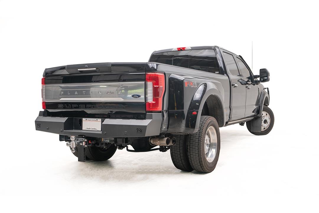 2017-2022 Ford Super Duty F250-F350 Red Steel Rear Bumper | Fab Fours