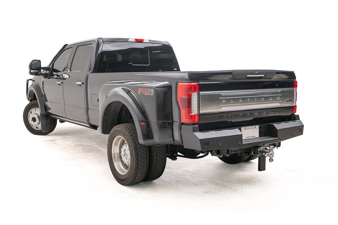 2017-2022 Ford Super Duty F250-F350 Red Steel Rear Bumper | Fab Fours