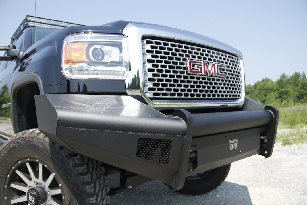 2015-2019 GMC HD Front ELITE Ranch Bumper w/ No Guard (2500 - 3500) w ...