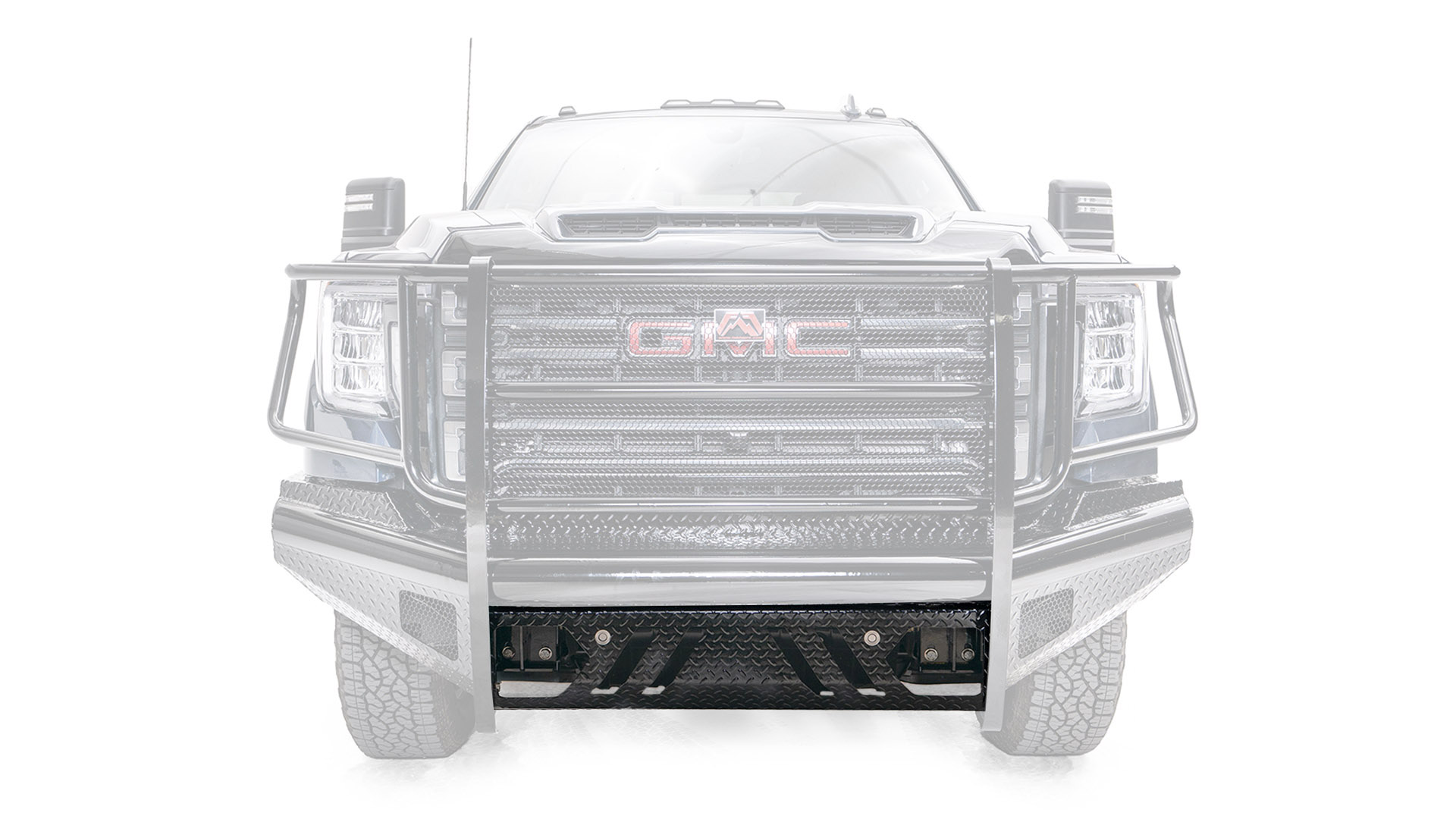 2020-2023 Black Steel GMC HD Replacement Lower Guard with Sensors | Fab ...