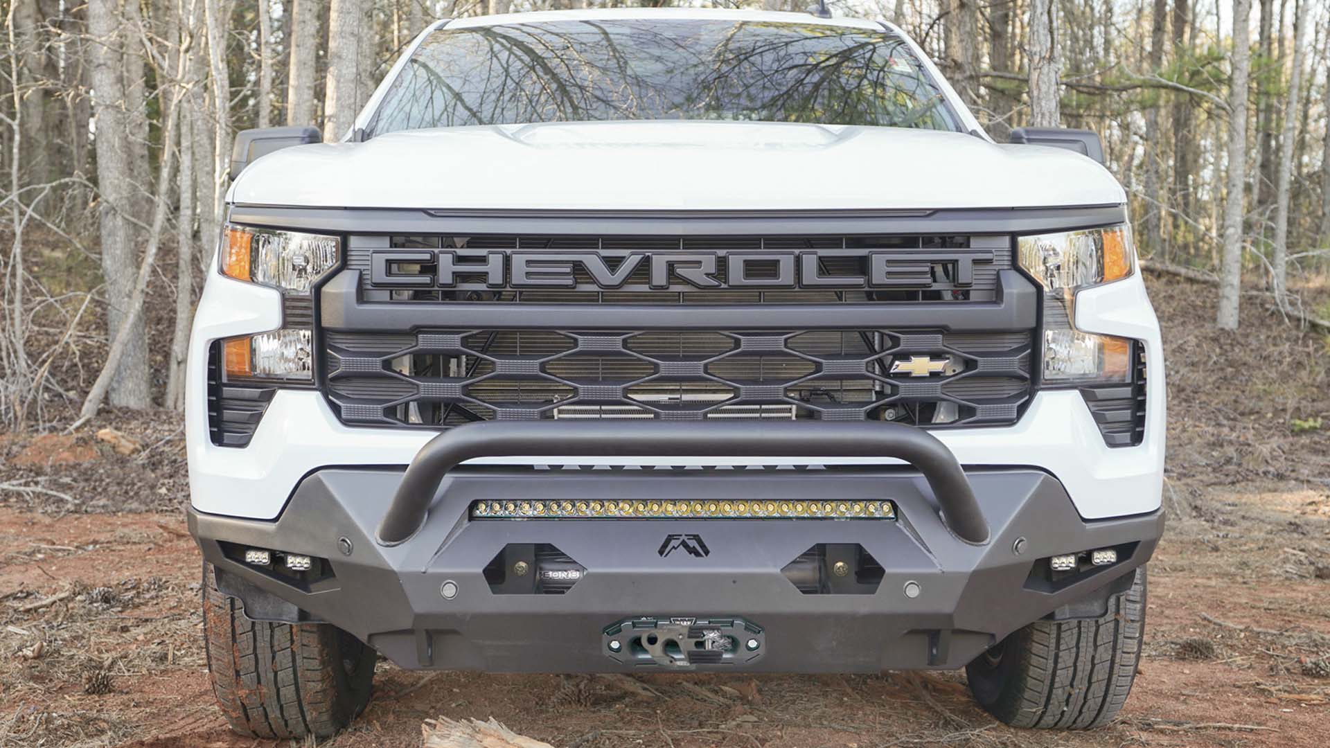 2022-2025 Chevy 1500 Matrix Front Winch Bumper w/ Pre-Runner Guard ...