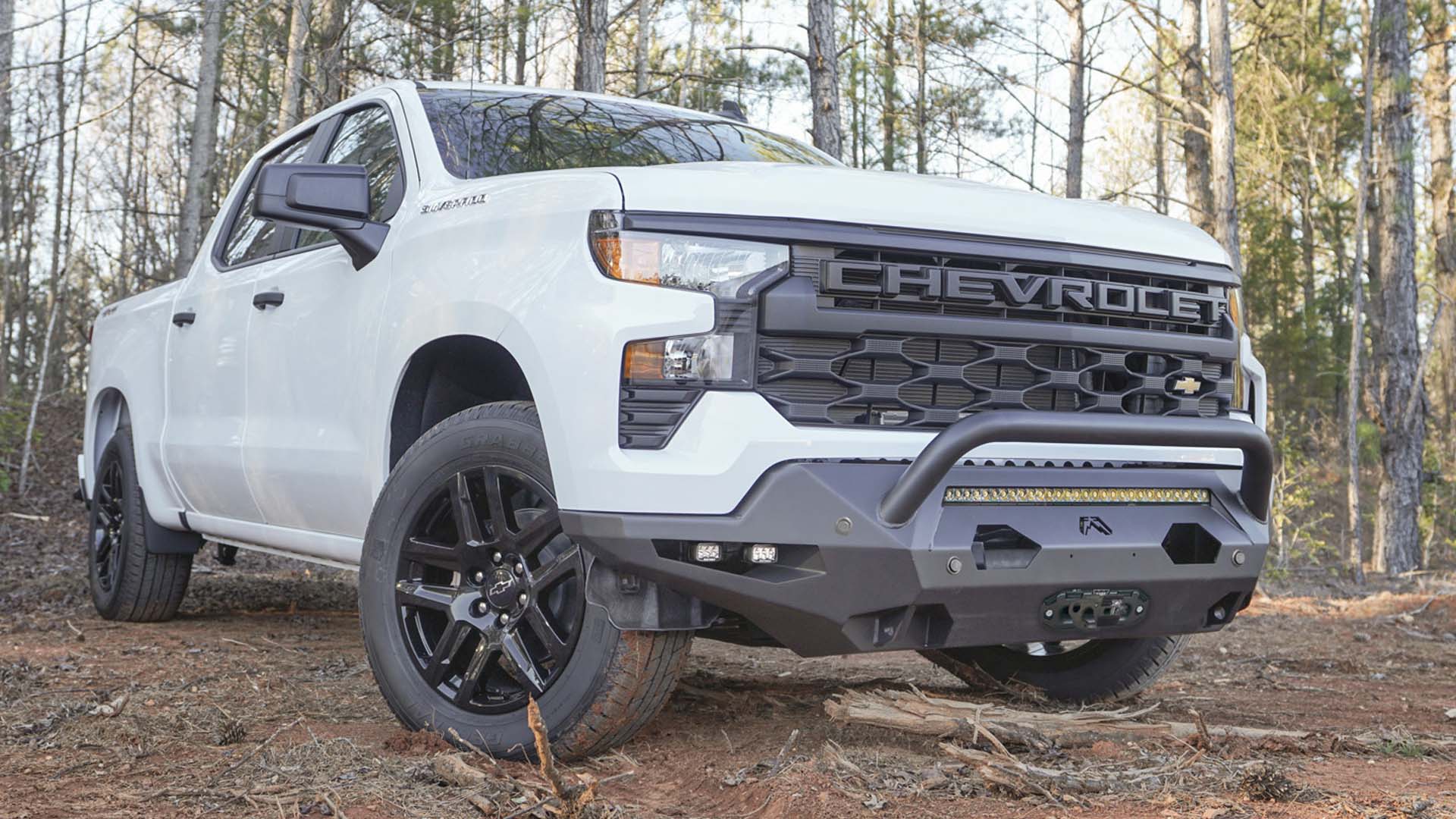 2022-2025 Chevy 1500 Matrix Front Winch Bumper w/ Pre-Runner Guard ...